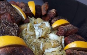 oslić i krompir salata post