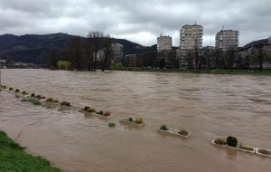 VODOSTAJ RIJEKE BOSNE U ZENICI