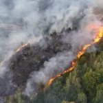 DOBOJ: Preduzete mjere da se požar šume u Osojnici ne širi